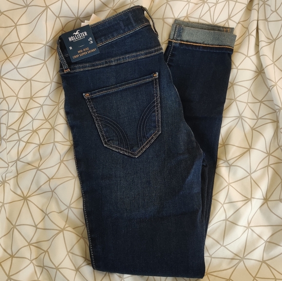 Hollister Super Skinny Cropped Jeans - Picture 1 of 2